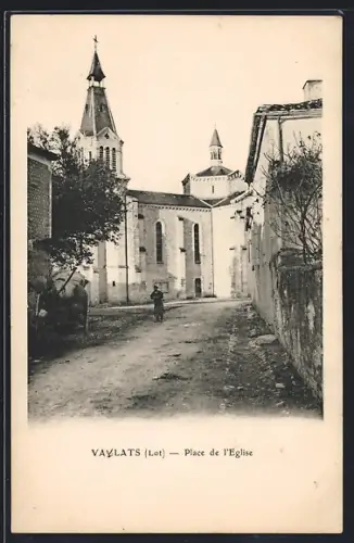 AK Vaylats /Lot, Place de l`Église