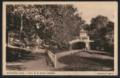 AK Alvignac /Lot, Parc de la Source Salmière