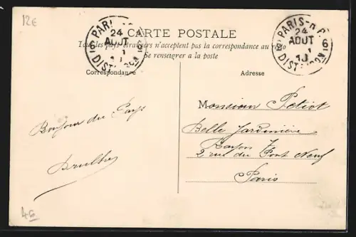 AK Sousceyrac, Le Foirail avec enfants dans le parc