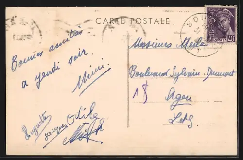 AK Lacave /Lot, Château de Belcastel et Vallée de la Dordogne et Confluent de l`Ouysse