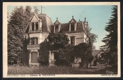 AK Prayssac /Lot, Château de Touzeaux