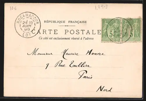 AK Rocamadour, Côté nord avec vue sur le village perché et les falaises impressionnantes