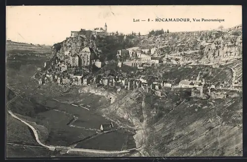 AK Rocamadour, Vue panoramique