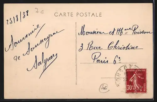 AK Sousceyrac /Lot, Vue générale