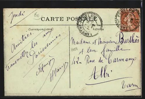 AK La Mothe-Fénelon, L`Église et la Place