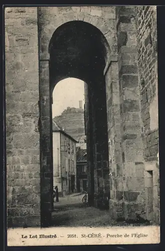 AK St-Céré, Porche de l`Église