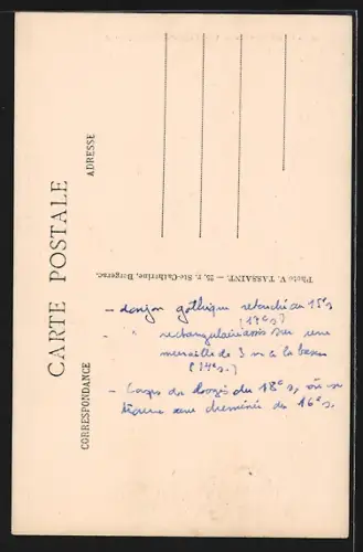 AK Monclard, Tour du Château de Monclard dans le Périgord