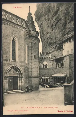 AK Rocamadour, Cour intérieure