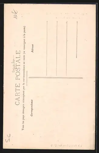 AK Capdenac-le-Vieux, Entrée du Village avec croix et tour en pierre