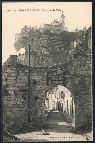 AK Rocamadour /Lot, Entrée de la Ville