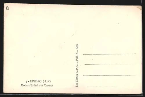 AK Figeac /Lot, Modern`Hôtel des Carmes