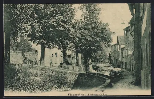 AK Figeac /Lot, Faubourg du Pin