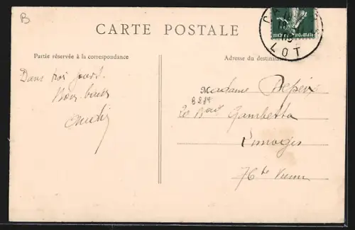 AK Cahors, Maison où naquit Gambetta, Rue du Lycée