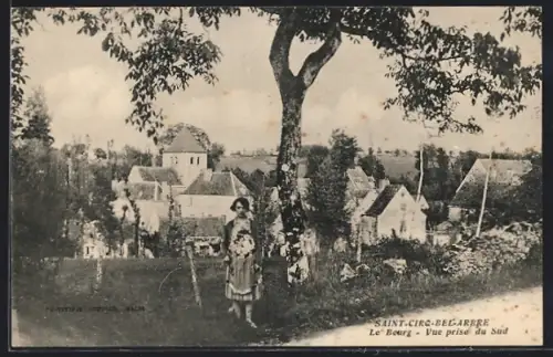 AK Saint-Cirq-Bel-Arbre, Le Bourg, Vue prise du Sud