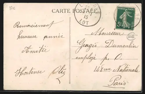 AK Promilhanes, Vue générale du village dans le canton de Limogne