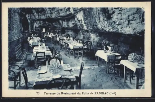 AK Padirac /Lot, Terrasse du Restaurant du Puits de Padirac