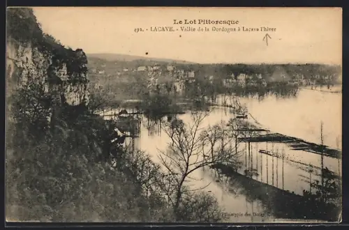AK Lacave, Vallée de la Dordogne à Lacave l`hiver