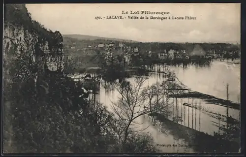 AK Lacave, Vallée de la Dordogne à Lacave l`hiver