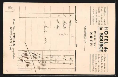 AK Bretenoux /Lot, Hôtel de la Source