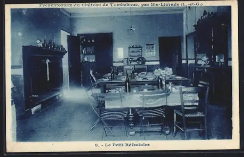 AK Sainte-Livrade /L.-et-G., Le Petit Réfectoire du Préventorium du Château de Tombebouc