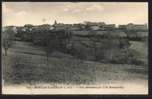 AK Monclar d`Agenais /L.-et-G., Vue panoramique, Côté Montastruc