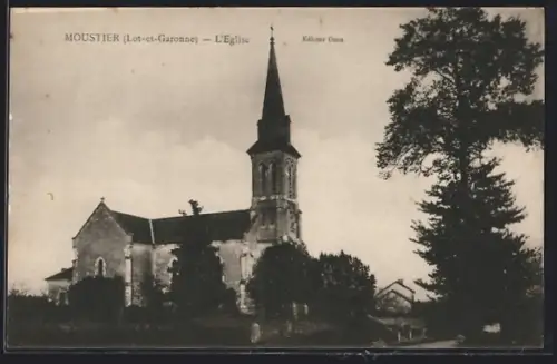 AK Moustier /Lot-et-Garonne, L`Église