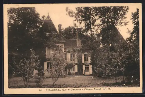 AK Villeréal /Lot-et-Garonne, Château Ricard M. D