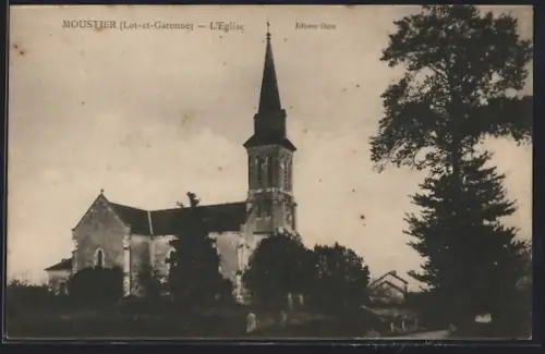 AK Moustier /Lot-et-Garonne, L`Église
