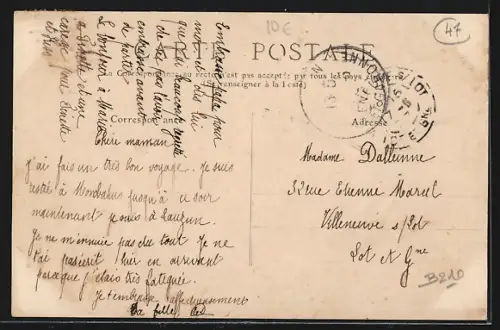 AK Saint-Nazaire /Lauzun, L`Église vue depuis le jardin en hiver