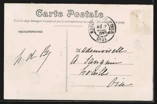 AK Agen, Jardin Public, Statue de Cortète de Prades