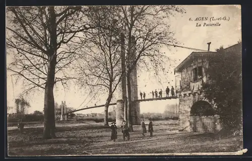AK Agen /L.-et-G., La Passerelle