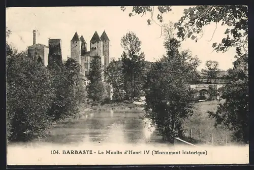 AK Barbaste, Le Moulin d`Henri IV, Monument historique