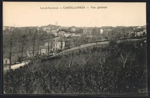 AK Castillonnès /Lot-et-Garonne, Vue générale