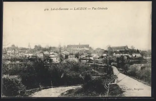 AK Lauzun /Lot-et-Garonne, Vue Générale