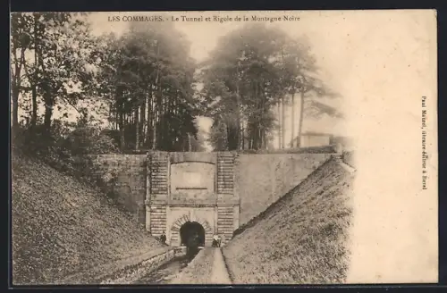 AK Les Commages, Le Tunnel et Rigole de la Montagne Noire
