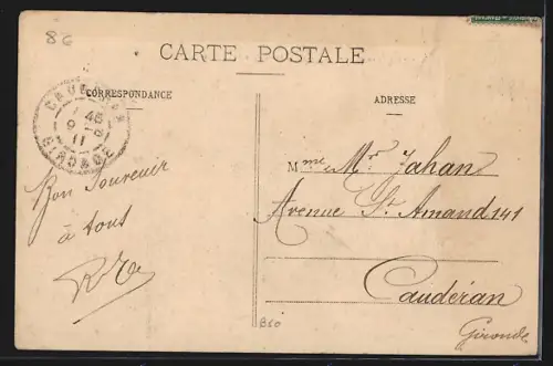 AK Penne /L.-et-G., Jonction de la rue de Ferracap et du chemin de Ferracap à Peyraguey