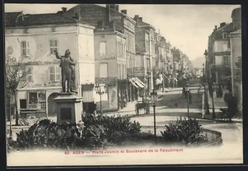 AK Agen, Place Jasmin et Boulevard de la République
