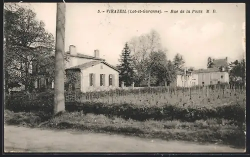 AK Virazeil /Lot-et-Garonne, Rue de la Poste
