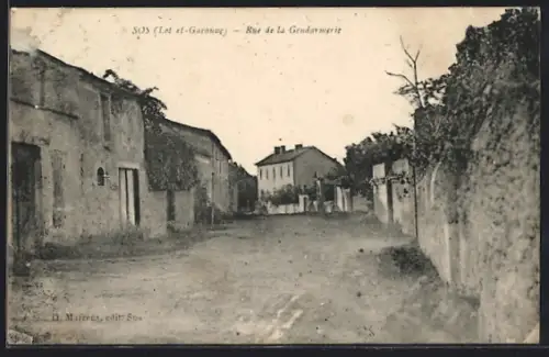 AK Sos /Lot-et-Garonne, Rue de la Gendarmerie