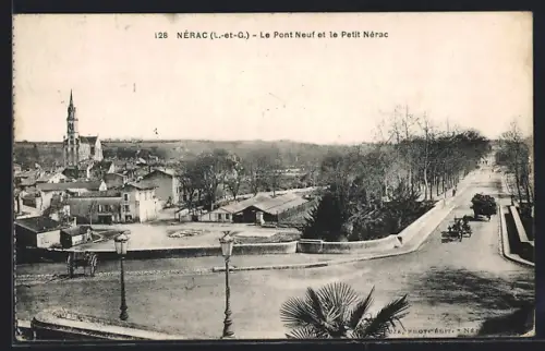 AK Nérac /L.-et-G., Le Pont Neuf et le Petit Nérac
