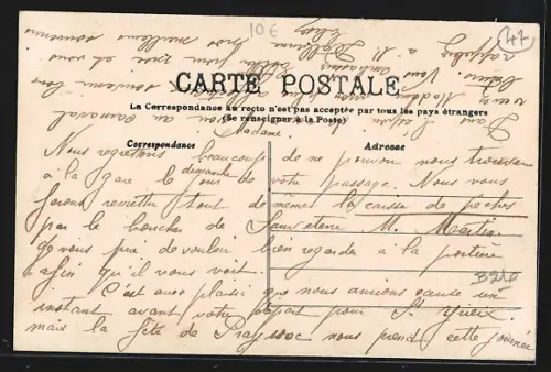 AK Sauveterre-la-Lémance /Lot-et-Garonne, La Grand`Rue