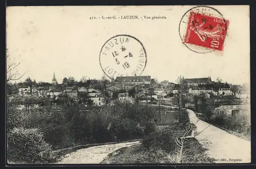 AK Lauzun /Lot-et-G., Vue générale