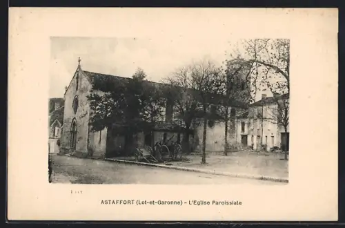 AK Astaffort /Lot-et-Garonne, L`Église Paroissiale