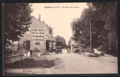 AK Libos /L.-et-G., Avenue de la Gare