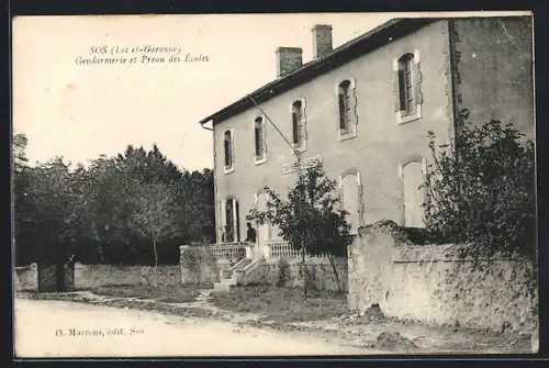 AK Sos /Lot-et-Garonne, Gendarmerie et Prieuré des Écoles
