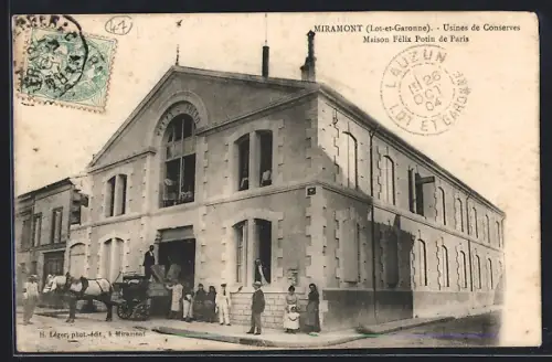 AK Miramont /Lot-et-Garonne, Usines de Conserves Maison Félix Potin de Paris