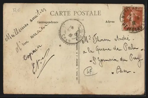 AK Villeréal, Rue du Dropt animée avec habitants et architecture traditionnelle