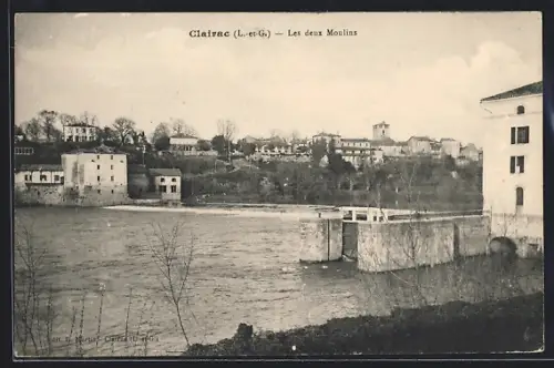 AK Clairac /L.-et-G., Les deux Moulins