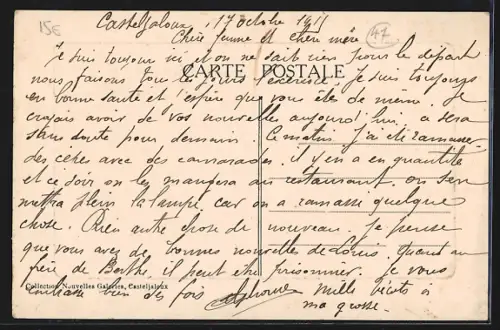 AK Casteljaloux-les-Bains /Lot-et-G., Grand`Rue animée avec commerces et passants