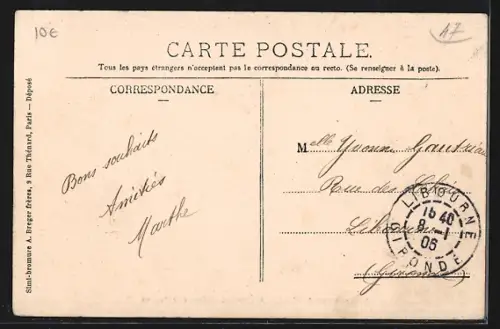 AK Casteljaloux /L.-et-G., Grand`Rue, Hôtel des Postes